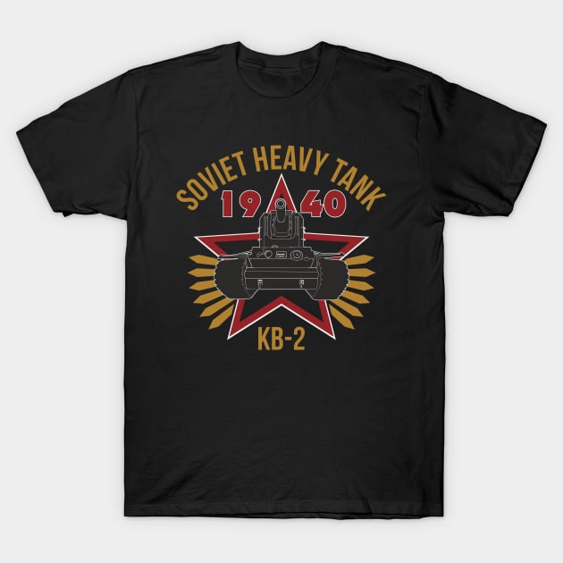 Soviet KV-2 heavy tank T-Shirt by FAawRay